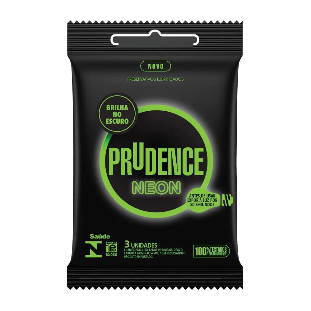 Preservativo Prudence Neon 3 unidades